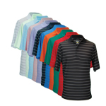 9806 Greg Norman Protek Micro Pique Stripe Polo 